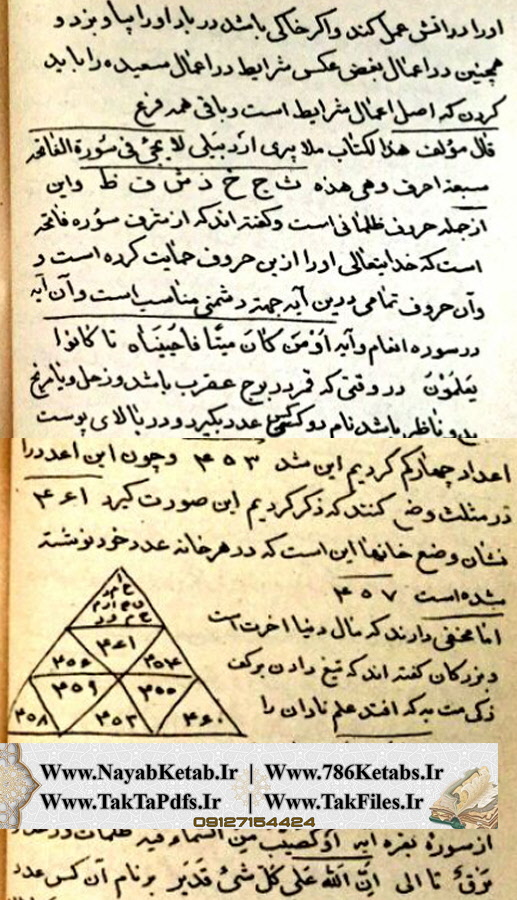 کتاب رساله فی معرفه استخراج الاسماء الله و العزائم و بعض قواعد الجفر