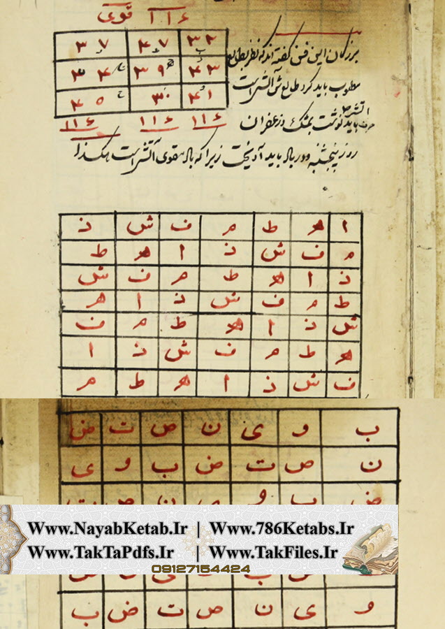 کتاب فوائد المجربات و اوفاق