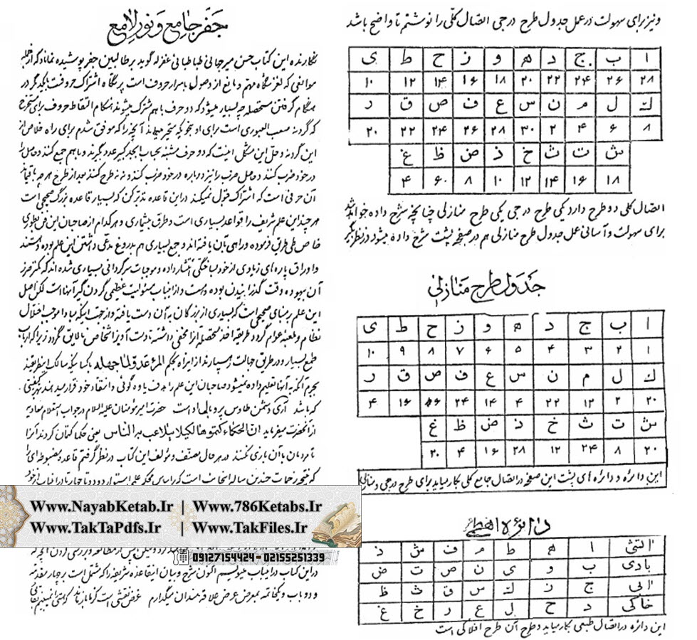 استخراج از اتصالات جفر جامع, مير جهانی