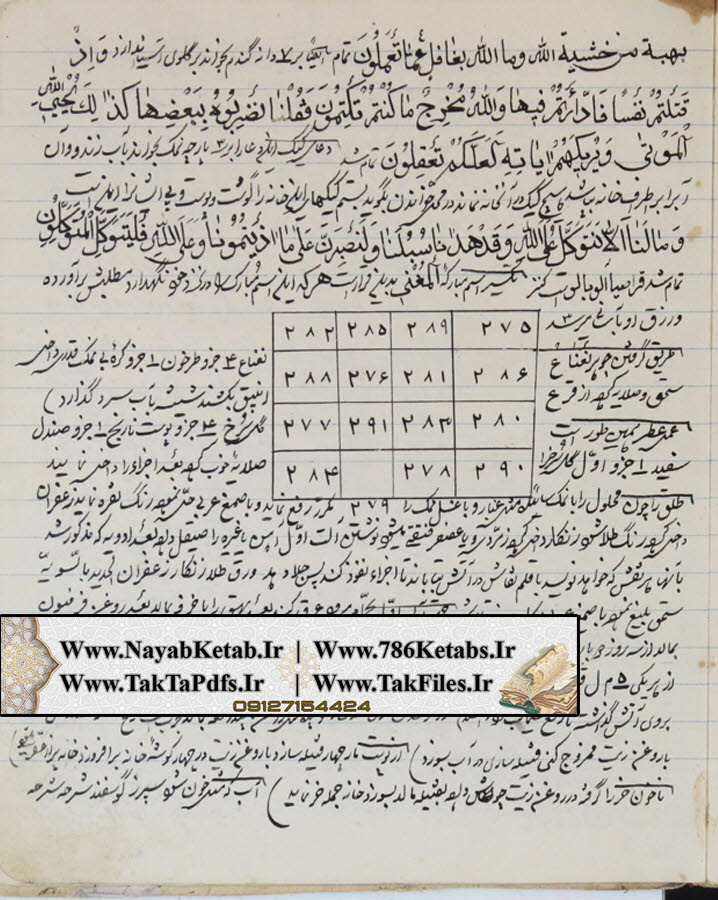 کتاب رساله در قواعد استخراج جفر جامع