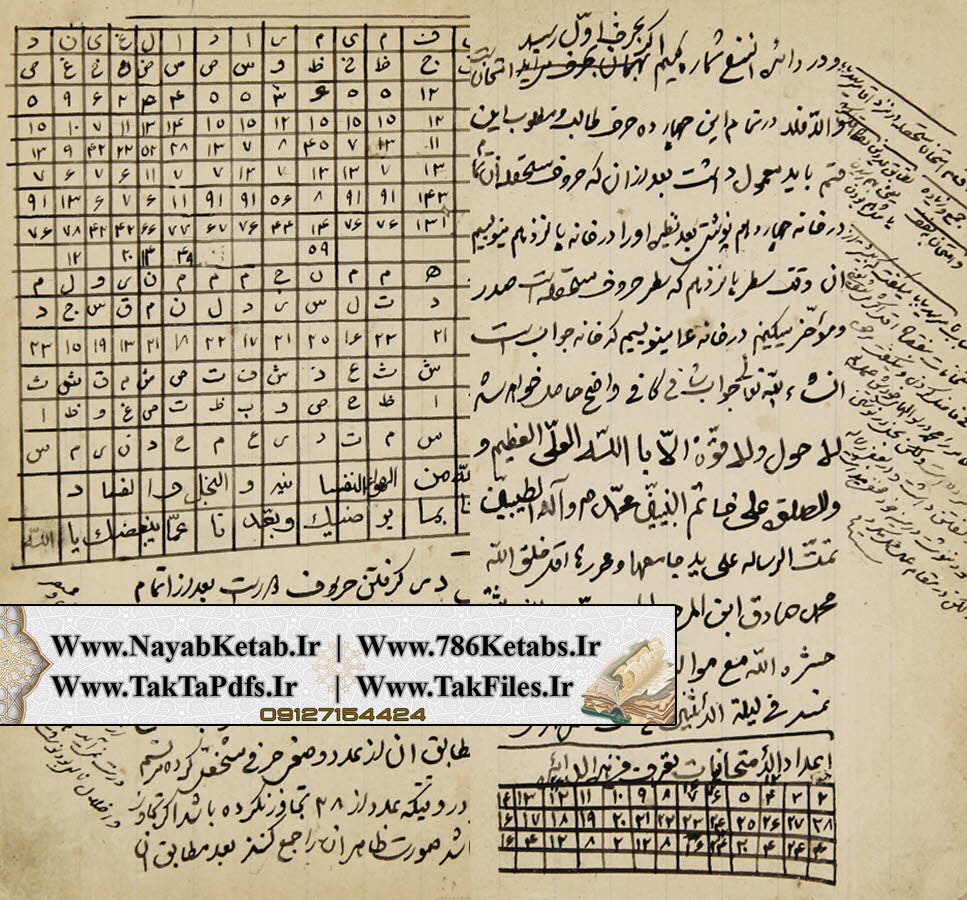حروف مستحصله, حروف ناری آبی خاکی هوائی
